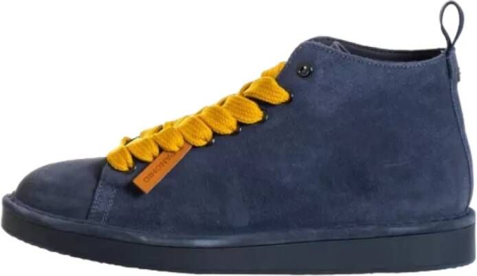 Panchic Blauwe Suède Veterschoenen Blue Heren