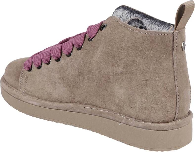 Panchic Bruine Leren Platte Schoenen Gemaakt in Italië Brown Dames