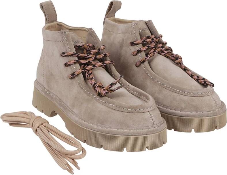 Panchic Bruine Platte Schoenen Brown Dames