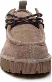 Panchic Bruine Veterschoenen van Nubuck Brown Heren