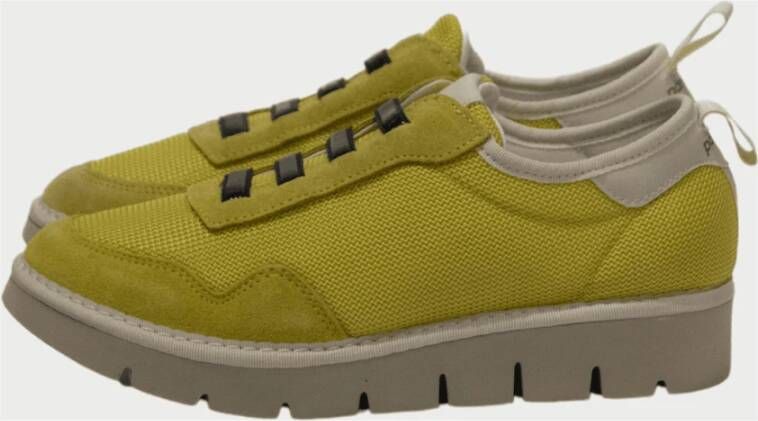 Panchic Gele Mesh Slip On Sneakers Yellow Dames