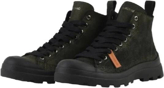 Panchic Groene Sneakers Militaire Stijl Black Heren