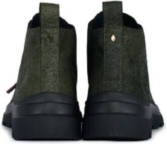 Panchic Groene Sneakers Militaire Stijl Black Heren