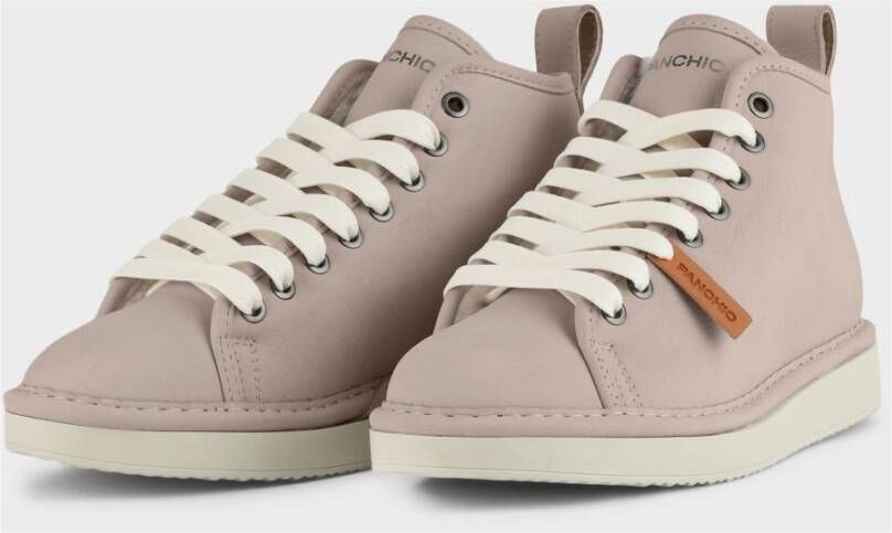 Panchic Ivoor Nubuck Enkellaarzen Beige Dames