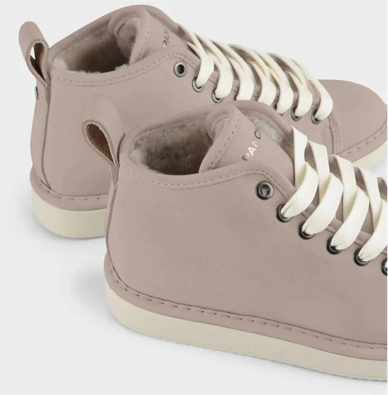 Panchic Ivoor Nubuck Enkellaarzen Beige Dames