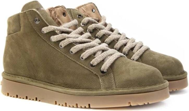 Panchic Militair Groene Suède Veterschoenen Green Heren