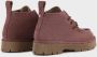 Panchic Roze Veterschoenen met Geribbelde Zool Pink Dames - Thumbnail 3