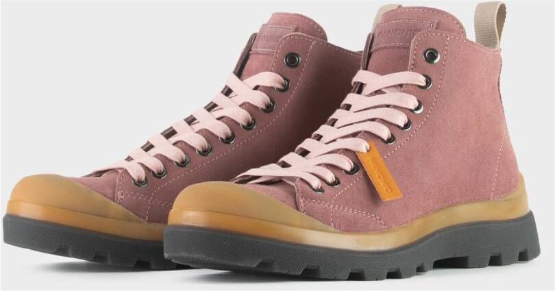 Panchic Roze Veterschoenen voor Dames Roze Dames