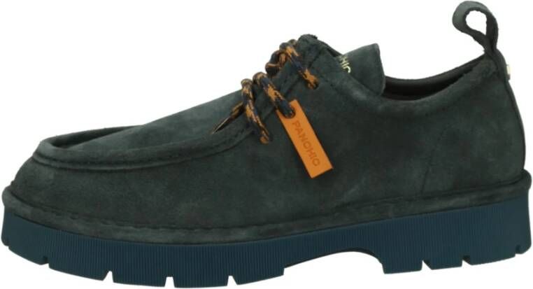 Panchic Stijlvolle Veterschoenen voor Mannen Blue Heren