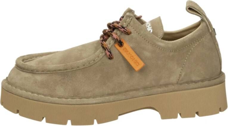 Panchic Stijlvolle Veterschoenen voor Mannen Brown Dames