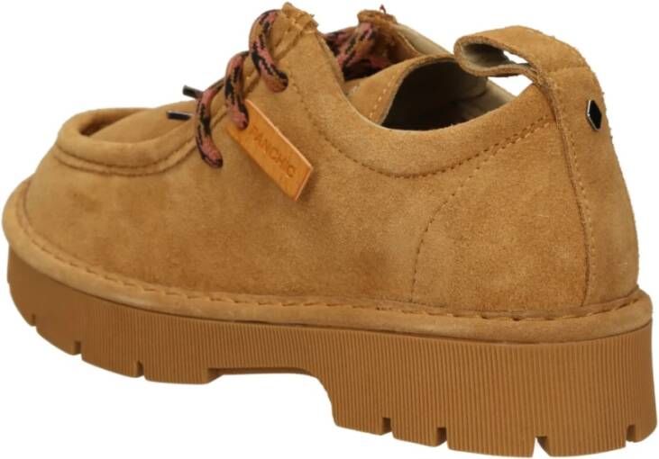 Panchic Stijlvolle Veterschoenen voor Mannen Brown Dames