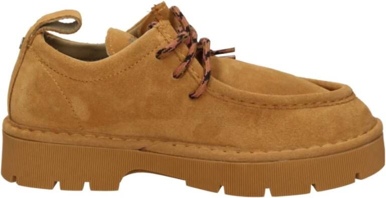 Panchic Stijlvolle Veterschoenen voor Mannen Brown Dames