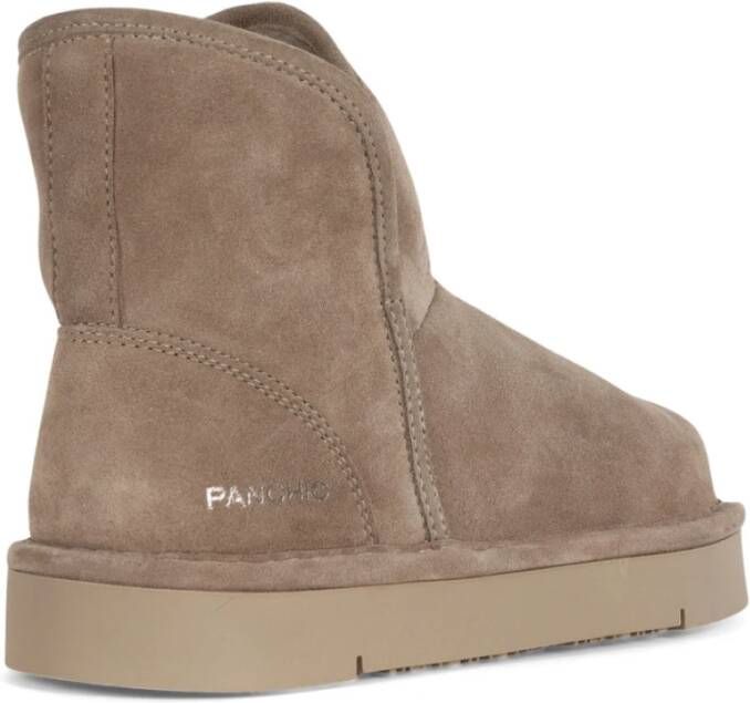 Panchic Suede Bontgevoerde Laars Brown Dames