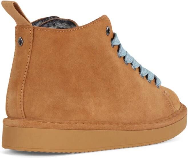 Panchic Suede Chukka Boot met Faux Fur Voering Brown Dames