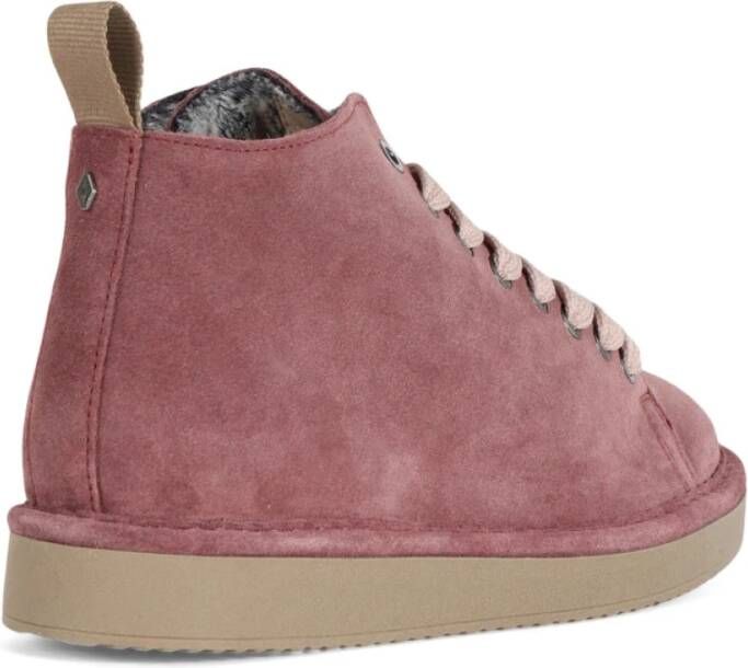 Panchic Suede Eco-Fur Sneaker Boot Purple Dames