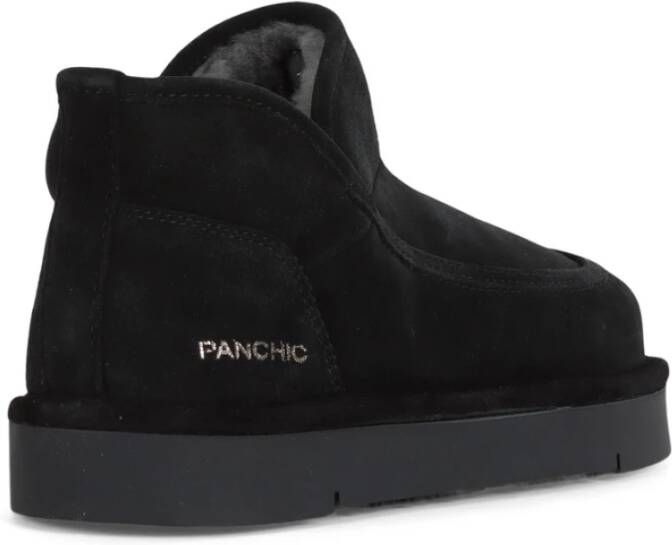 Panchic Suede Fur Lined Boot P67 Black Dames