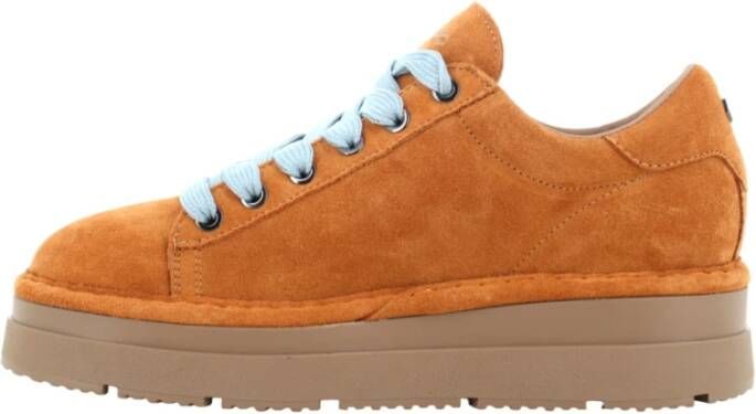 Panchic Suede Lace-Up Sneakers Brown Dames