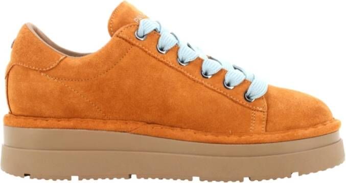 Panchic Suede Lace-Up Sneakers Brown Dames