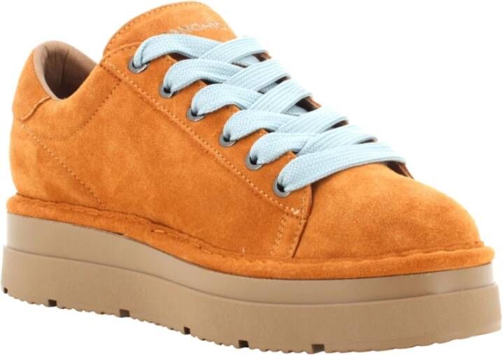 Panchic Suede Lace-Up Sneakers Brown Dames