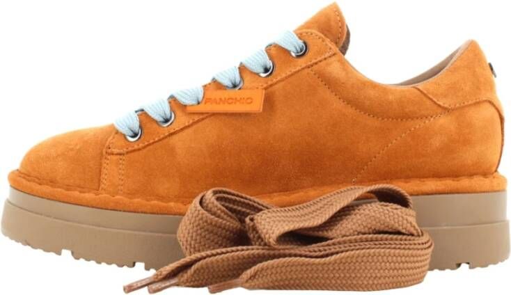 Panchic Suede Lace-Up Sneakers Brown Dames