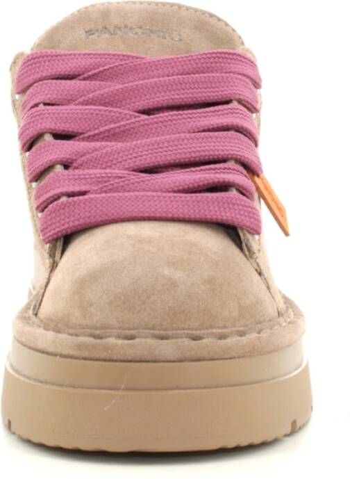 Panchic Suede Lace-Up Sneakers Brown Dames