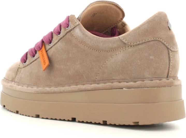 Panchic Suede Lace-Up Sneakers Brown Dames