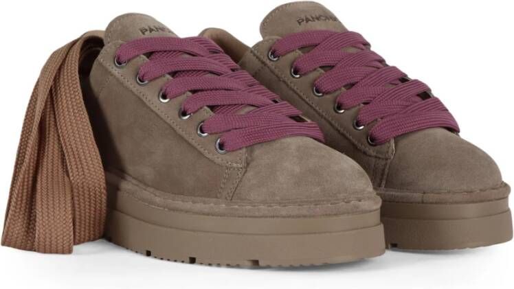 Panchic Suède Veterschoenen Brown Dames