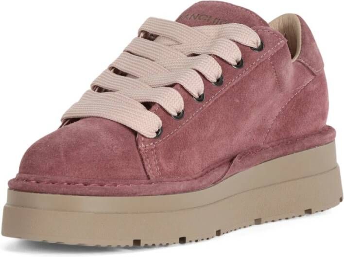 Panchic Suede Veterschoenen Purple Dames