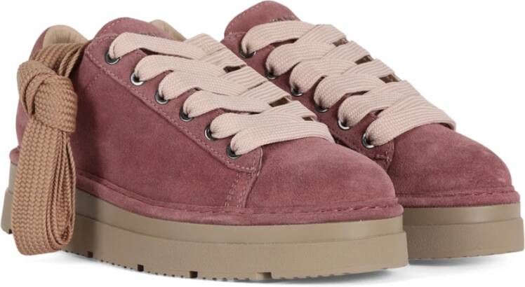 Panchic Suede Veterschoenen Purple Dames