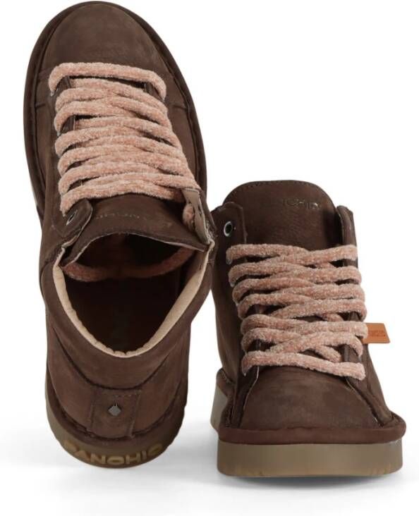 Panchic Veterschoen Nubuck Laars Brown Dames