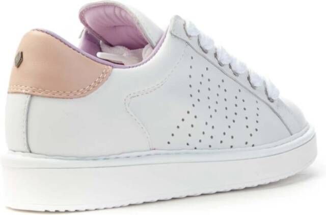 Panchic Witte Leren Veterschoenen White Dames