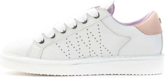 Panchic Witte Leren Veterschoenen White Dames