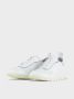 Panchic Witte Nylon Leren Instappers met Spiegelende Details White Dames - Thumbnail 4