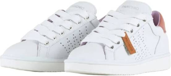 Panchic Witte Veterschoenen Koraal Spoiler White Dames