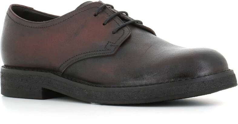 Pantanetti Bruin Leren Derby Schoenen Brown Heren