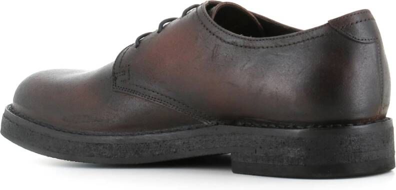 Pantanetti Bruin Leren Derby Schoenen Brown Heren