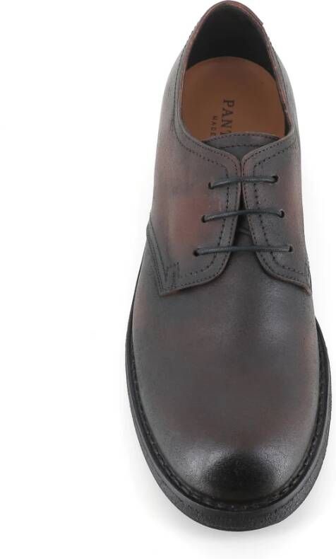 Pantanetti Bruin Leren Derby Schoenen Brown Heren