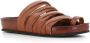 Pantanetti Bruin Leren Kruisband Sandalen Brown Dames - Thumbnail 3