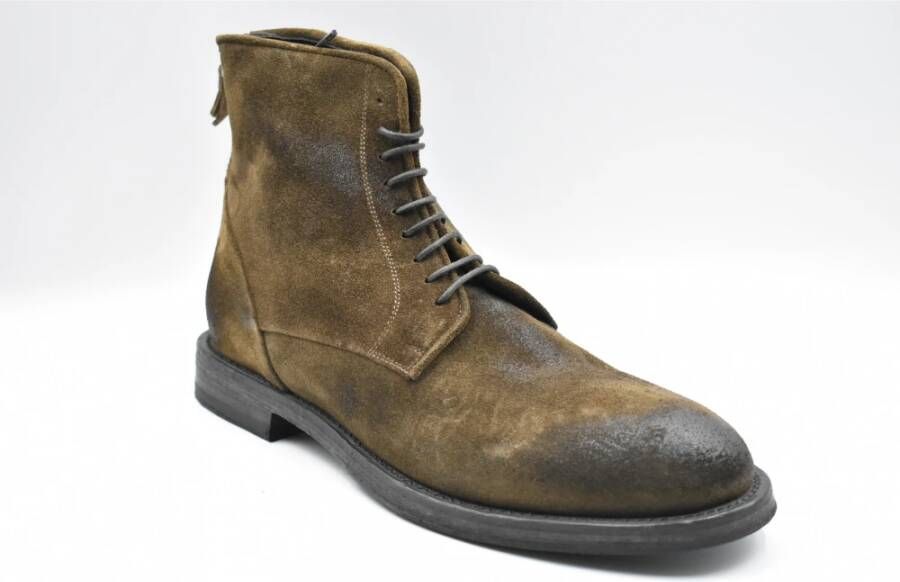 Pantanetti Bruine Veterschoenen Elegante Stijl Brown Heren