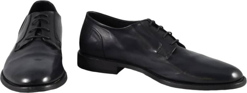 Pantanetti Leren Schoenen Black Heren