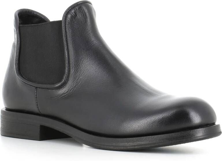 Pantanetti Zwarte platte Chelsea schoenen Black Dames