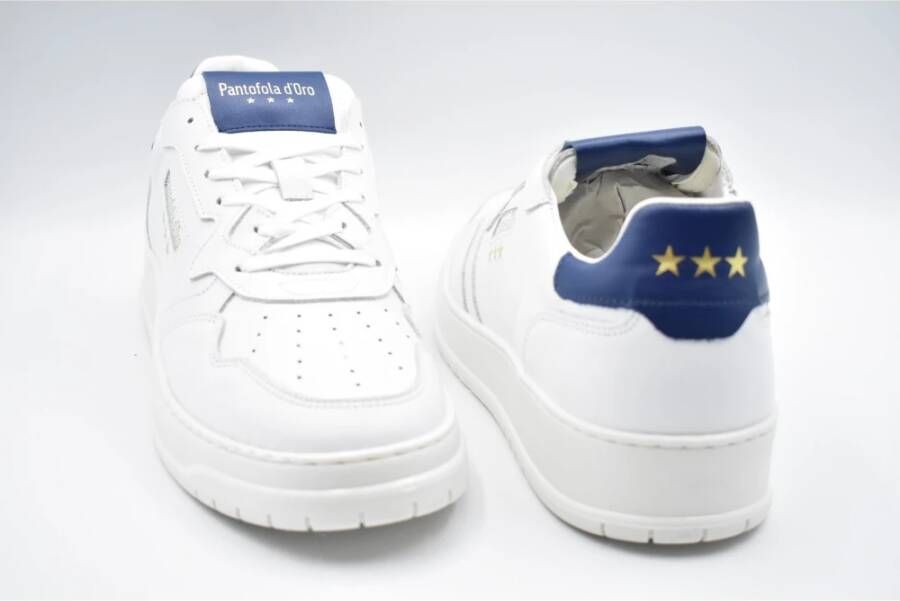 Pantofola D'Oro Blauw Witte Veterschoenen Aw24 White Heren