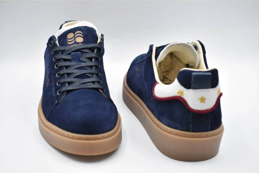 Pantofola D'Oro Blauwe Veterschoenen Elegant Klassiek Ontwerp Blue Heren