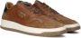 Pantofola d'Oro Sirmione Low Sneakers Leren Sneaker Heren Cognac - Thumbnail 13