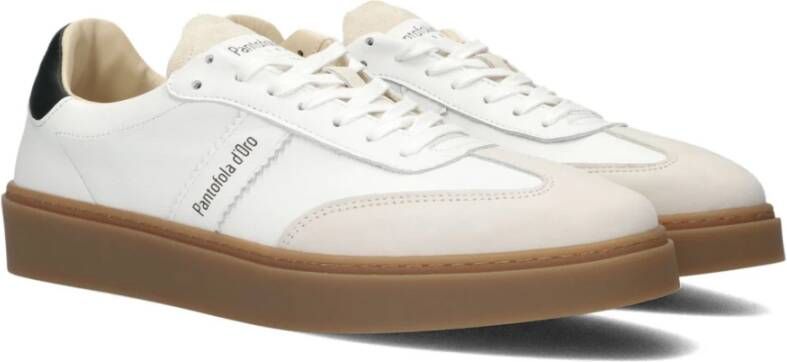 Pantofola D'Oro Casual Leren Lage Sneakers White Heren