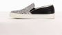 Pantofola D'Oro Dames Slip-On Sneakers Metallic Zwart Zilver Gray Dames - Thumbnail 4