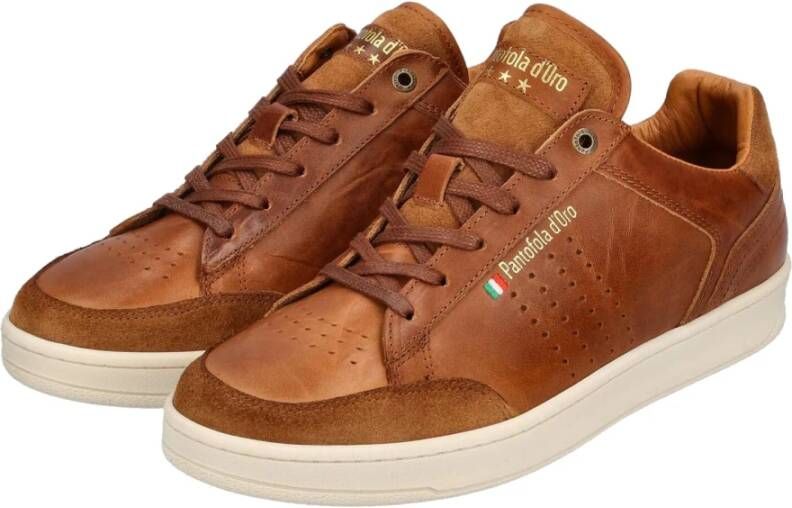 Pantofola D'Oro Elegante Bellagio Sneaker voor Heren Brown Heren