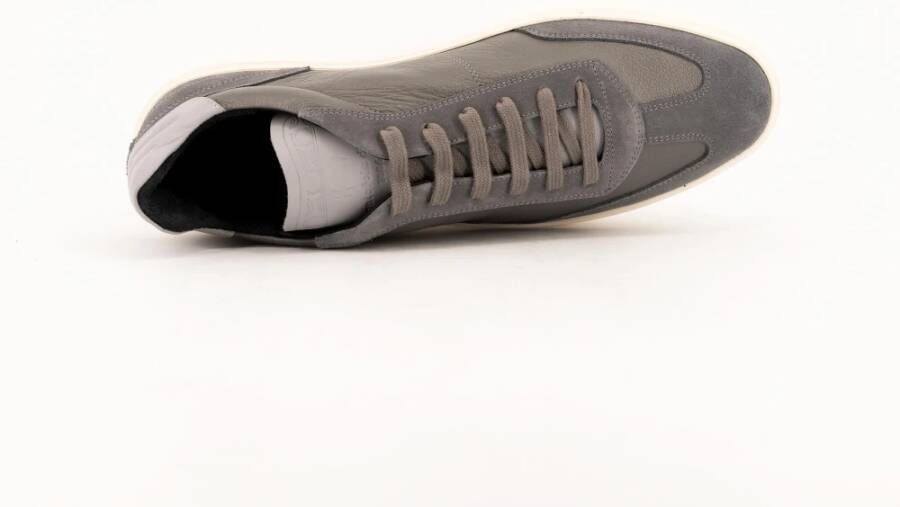 Pantofola D'Oro Elegante Heren Leren Sneakers Grijs Gray Heren