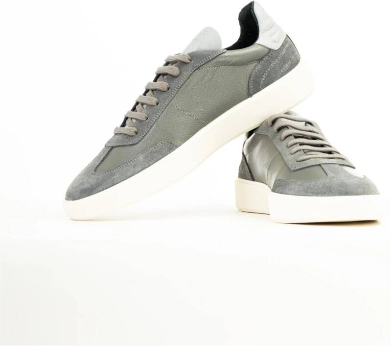 Pantofola D'Oro Elegante Heren Sneakers Grijs Suède Gray Heren