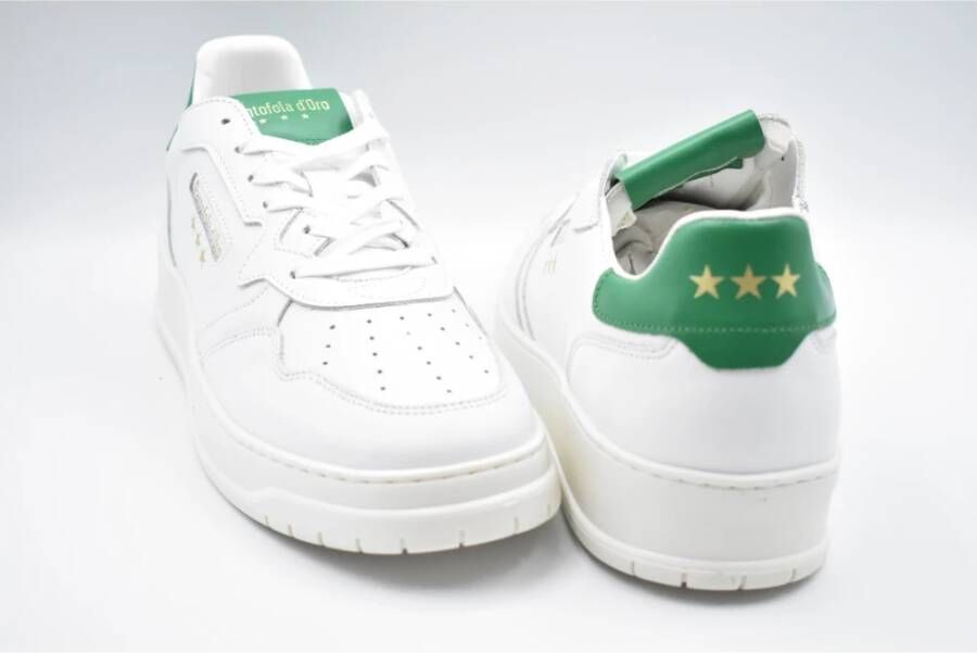 Pantofola D'Oro Groen Witte Veterschoenen White Heren